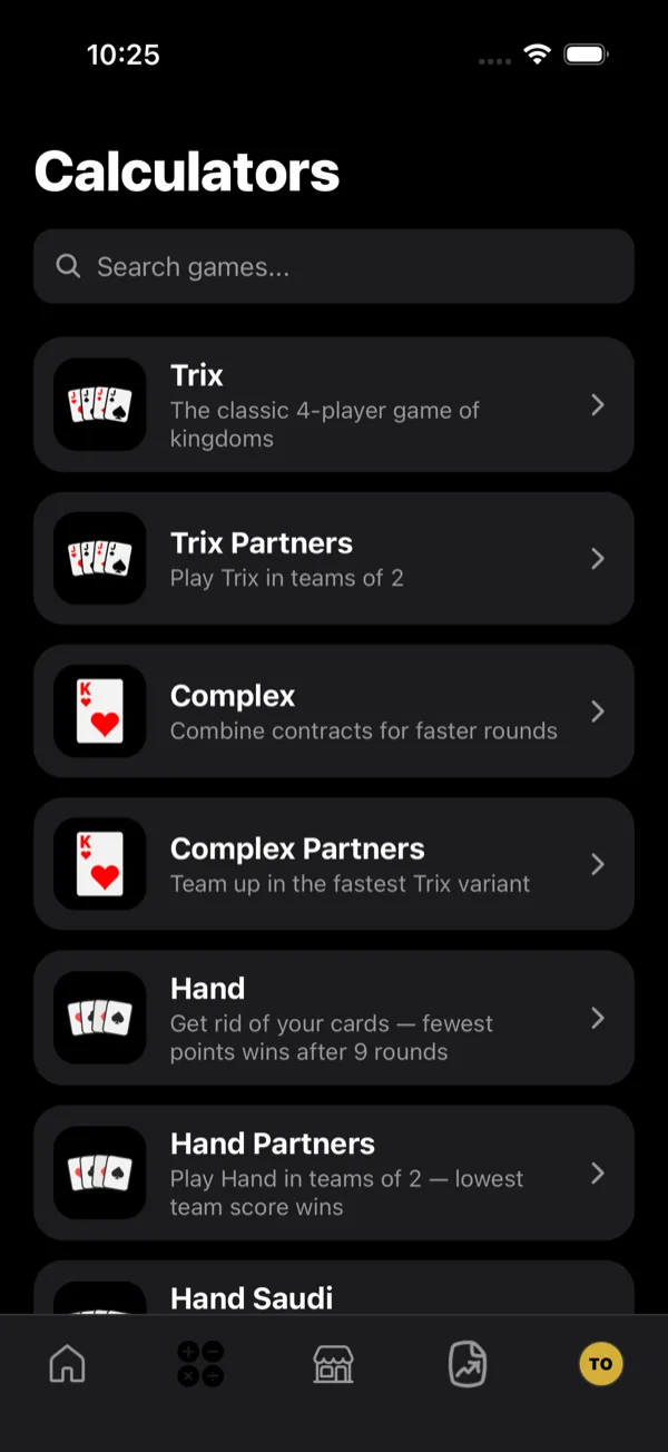 Trix Complex — Open the Complex calculator