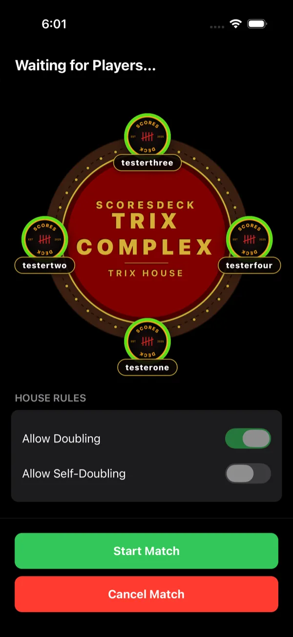 Trix Complex — Create the match