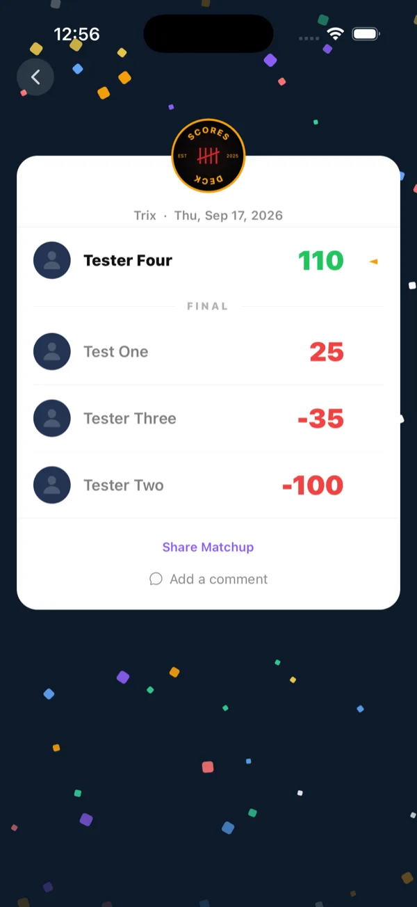 Trix — Finish the match