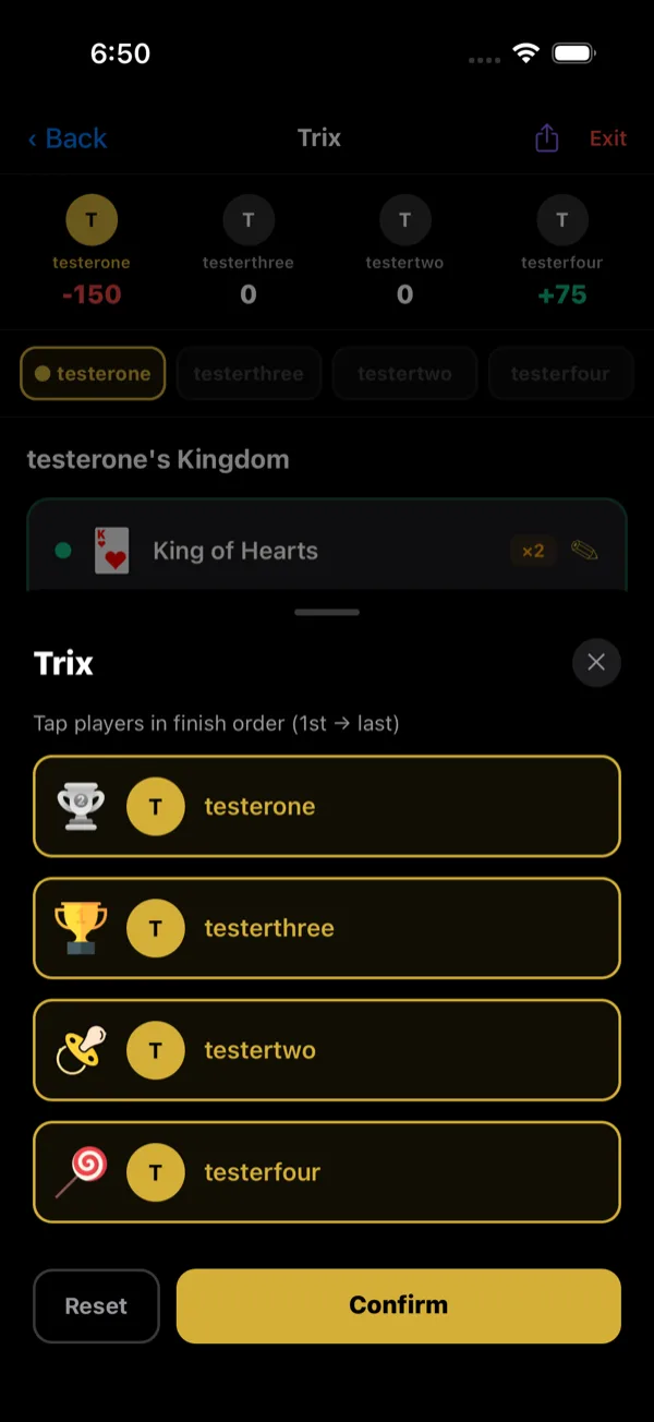 Trix — Score the Trix contract
