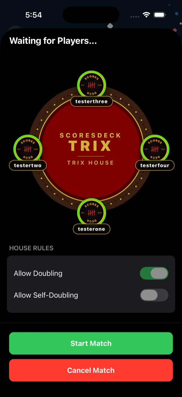 Trix — Create the match